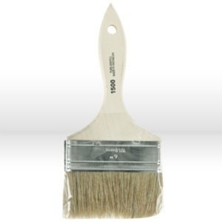 Starlee Imports 4" Chip Double Thick Paint Brush, Wood Handle 1602-4